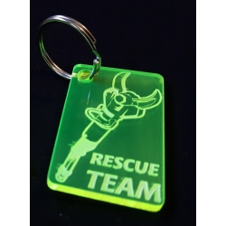 Brelok "Rescue Team" fluo - nożyce