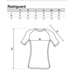 Koszulka typu Rashguard fluo