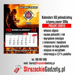 Kalendarz jednodzielny A3 - wyrywany miesiąc - 50 sztuk