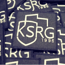 Logo KSRG - haftowane na rzepie 95x90mm