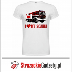 KOSZULKA T-shirt " I LOVE MY SCANIA " - męska wzór 11
