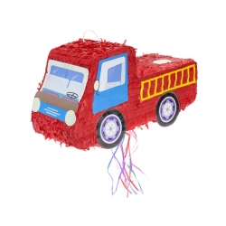 Piniata urodzinowa - wóz strażacki