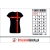 Koszulka damska czarna ,T-shirt - żona strażaka - syn w drodze
